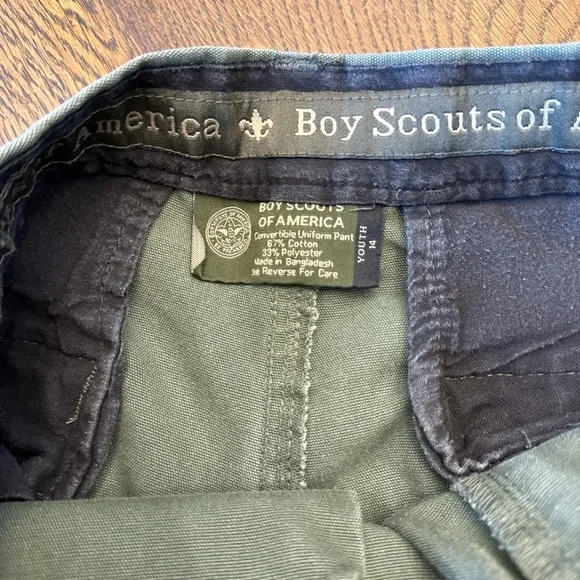 Boy Scouts of America Olive Cargo Shorts for Men - Picture 3 of 4